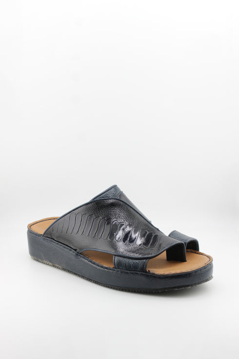 DFC Relax Men Embossed Water Leather Slide Sandals